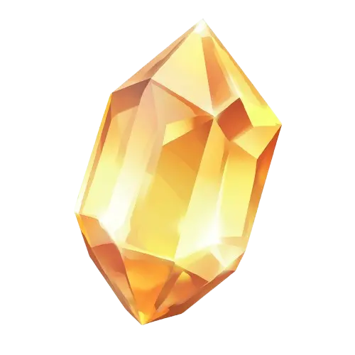 Amber crystal